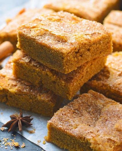 Chickpea Pumpkin Blondies