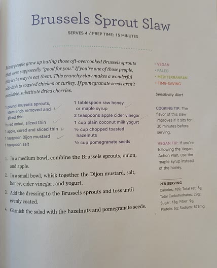 Brussels sprout slaw