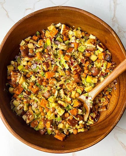 Sweet Potato & Halloumi Chopped Salad