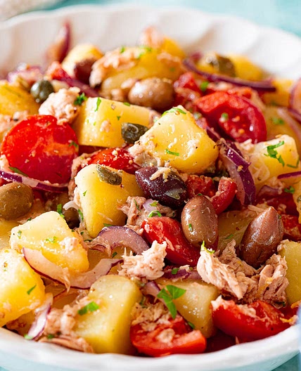 potato and tunaaaa salad (P: 43g)