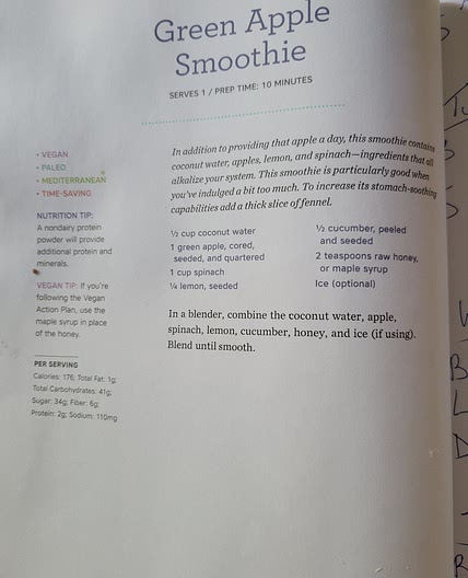 Green apple smoothie