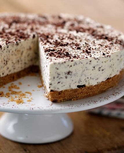 Irish cream and chocolate cheesecake