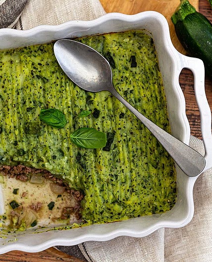 Hachis parmentier courgette parmentier vegan
