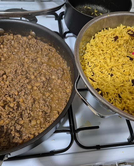 Breyani with lentils