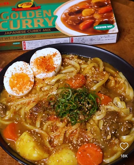 Japanese beef curry udon