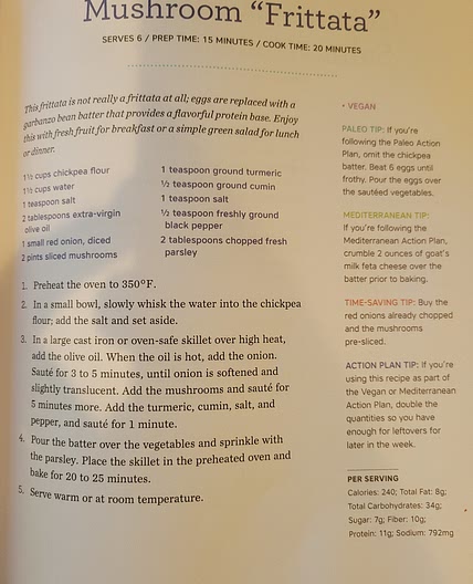 Mushroom "Frittata"