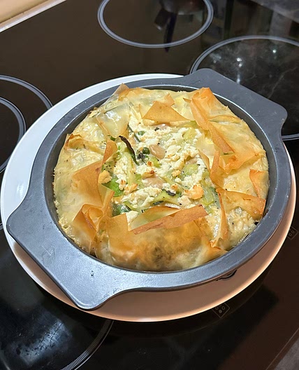 Filo tart with Feta