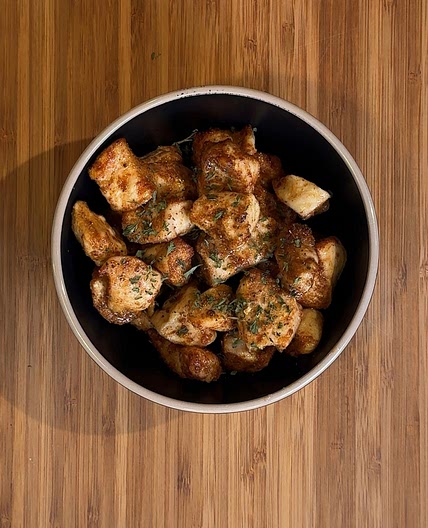 Air Fryer Suya Chicken Bites