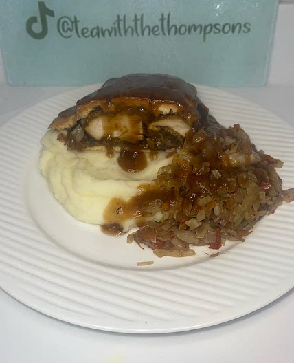 Jerk Chicken Wellington 