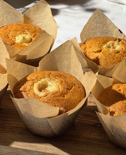 Pumpkin Cheesecake Muffins