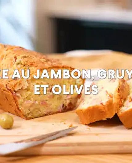 Cake jambon olives