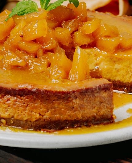 Ginger, Banana and Pineapple Cheesecake