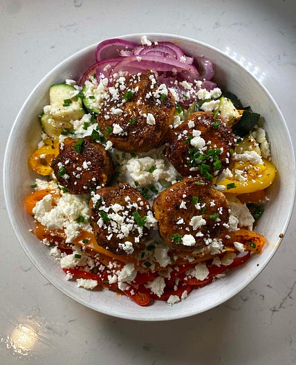 Mediterranean Meatball Bowl