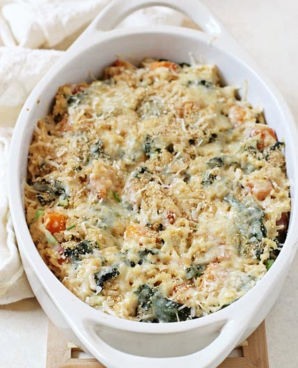 Sweet Potato and Kale Brown Rice Casserole