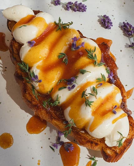 Whipped Ricotta & Burnt Honey Croissants