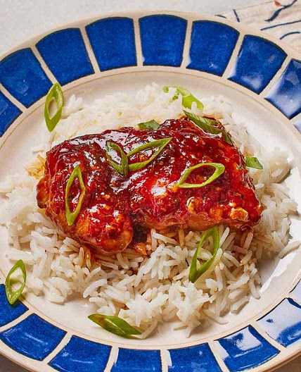 Honey-Garlic Slow Cooker Chicken Thighs