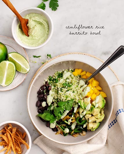 Cauliflower Rice Burrito Bowl