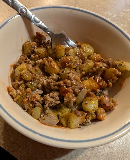 Quick Weeknight Ground Pork Hash