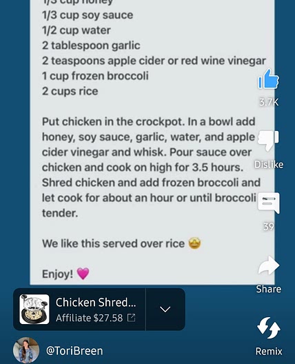 Crockpot Soy Garlic Chicken