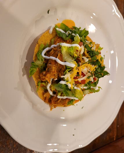 Chicken Tinga Tostada