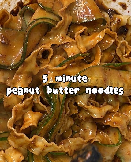 5-min peanut butter noodles