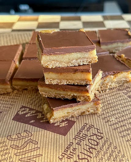 Low Calorie Caramel Slice