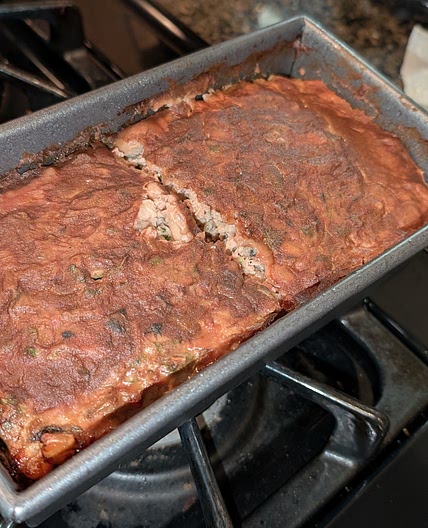 Homestyle Turkey Meatloaf with Mushrooms and White Beans