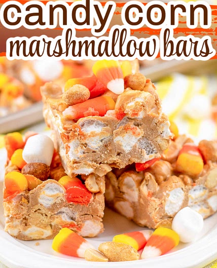 CANDY CORN MARSHMALLOW BARS