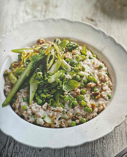 Buckwheat, Asparagus and Pea Risotto