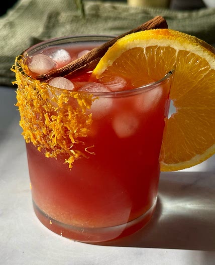Fall Sunset Citrus Mocktail 