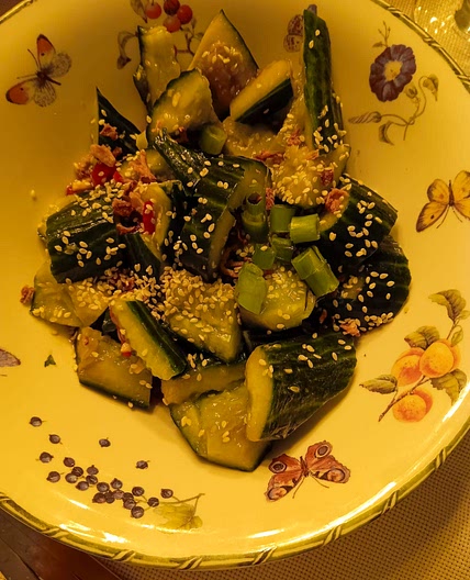 Smashed Cucumber Salad (IndoChinese Style)