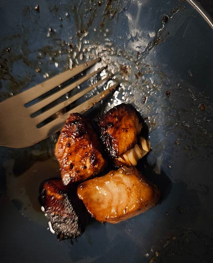 Dés de saumon asiatique - air fryer