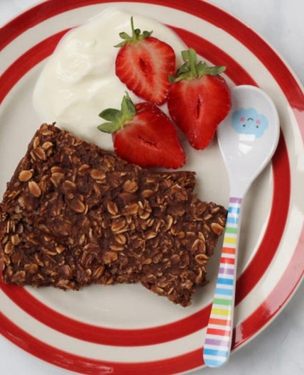 Chocolate orange porridge fingers 