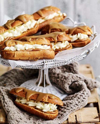 Caramel éclairs