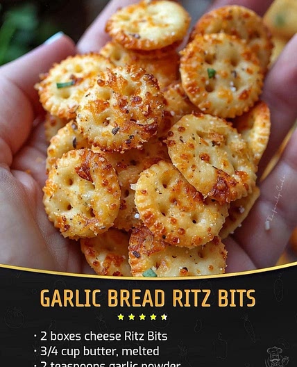 Garlic Bread Ritz Bits