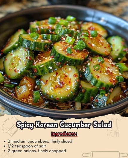 Spicy Korean Cucumber Salad