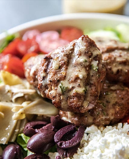 Greek Meatball Bowls