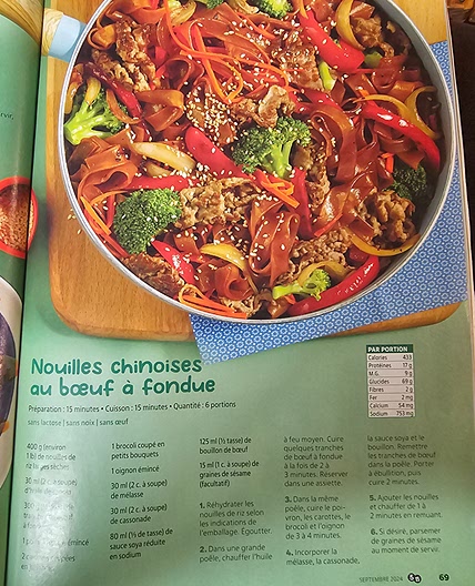 Nouilles chinoises au boeuf à fondue