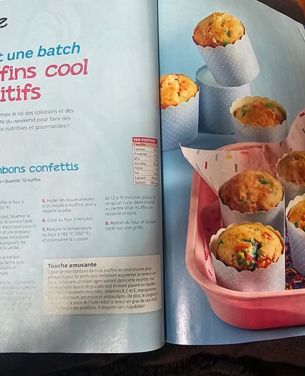 Muffins aux bonbons confettis