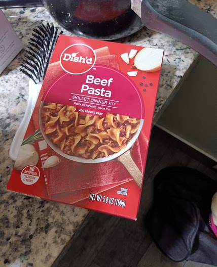 Beef pasta a la king