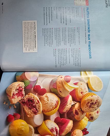 Muffins limonade aux framboises