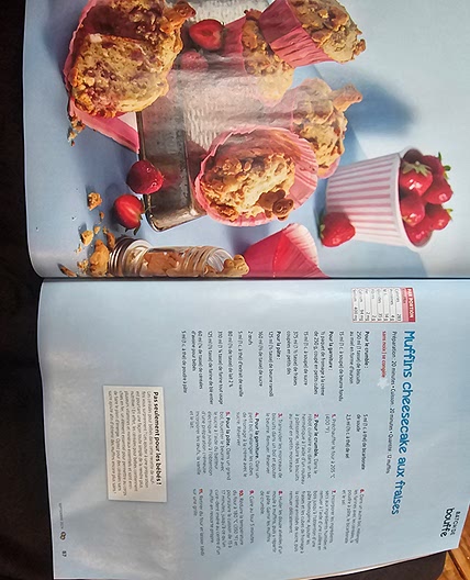 Muffins cheesecake aux fraises