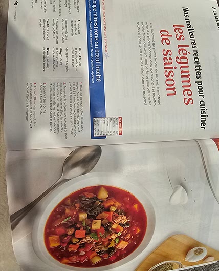 Soupe minestrone au boeuf haché