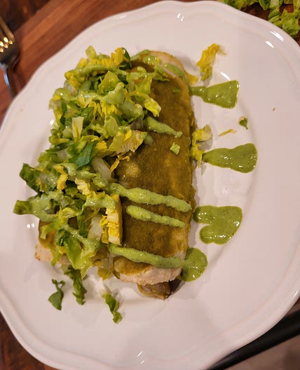 Chicken Enchiladas (Green Sauce)