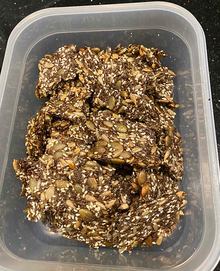 Seeded Keto Crackers