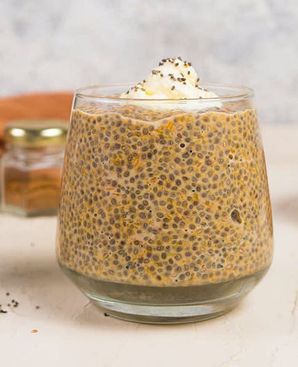 Pumpkin chia seed pudding