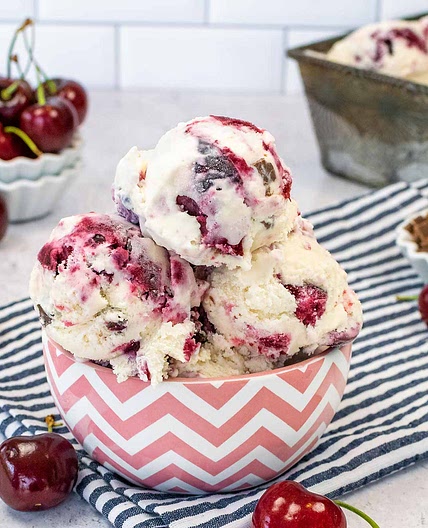 Cherry Vanilla Ice Cream