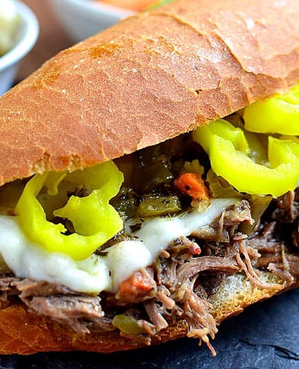 Crock Pot Italian Beef Sandwiches