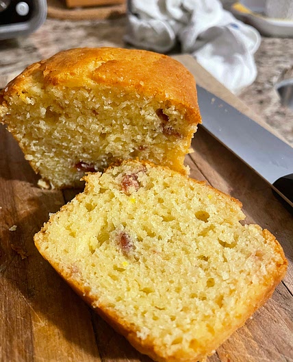 French Cherry Almond Cake
