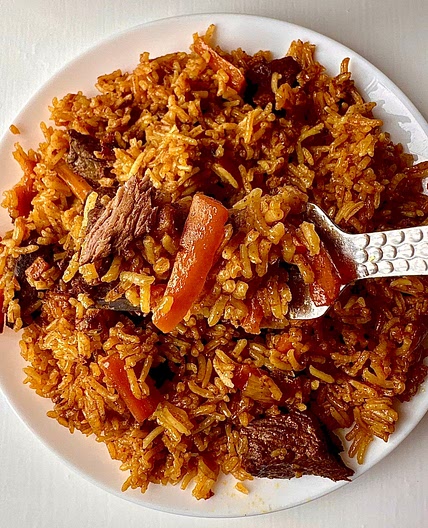 Beef rice pilaf - plov